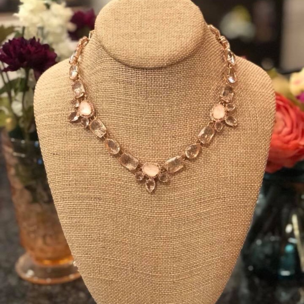 Chloe + Isabel Blush Crystal Statement Necklace